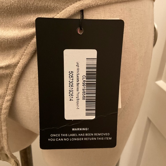 SOLD NWT Pretty Little Thing Suede-like Bodysuit - Picture 6 of 6